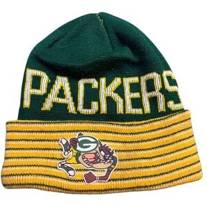Green Bay Packers Knit Beanie Hat Made USA Winter Skull Cap